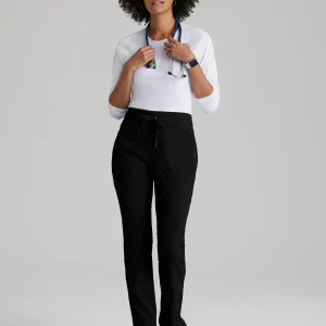 Uplift 5-Pocket Mid-Rise Tapered Leg Scrub Pant